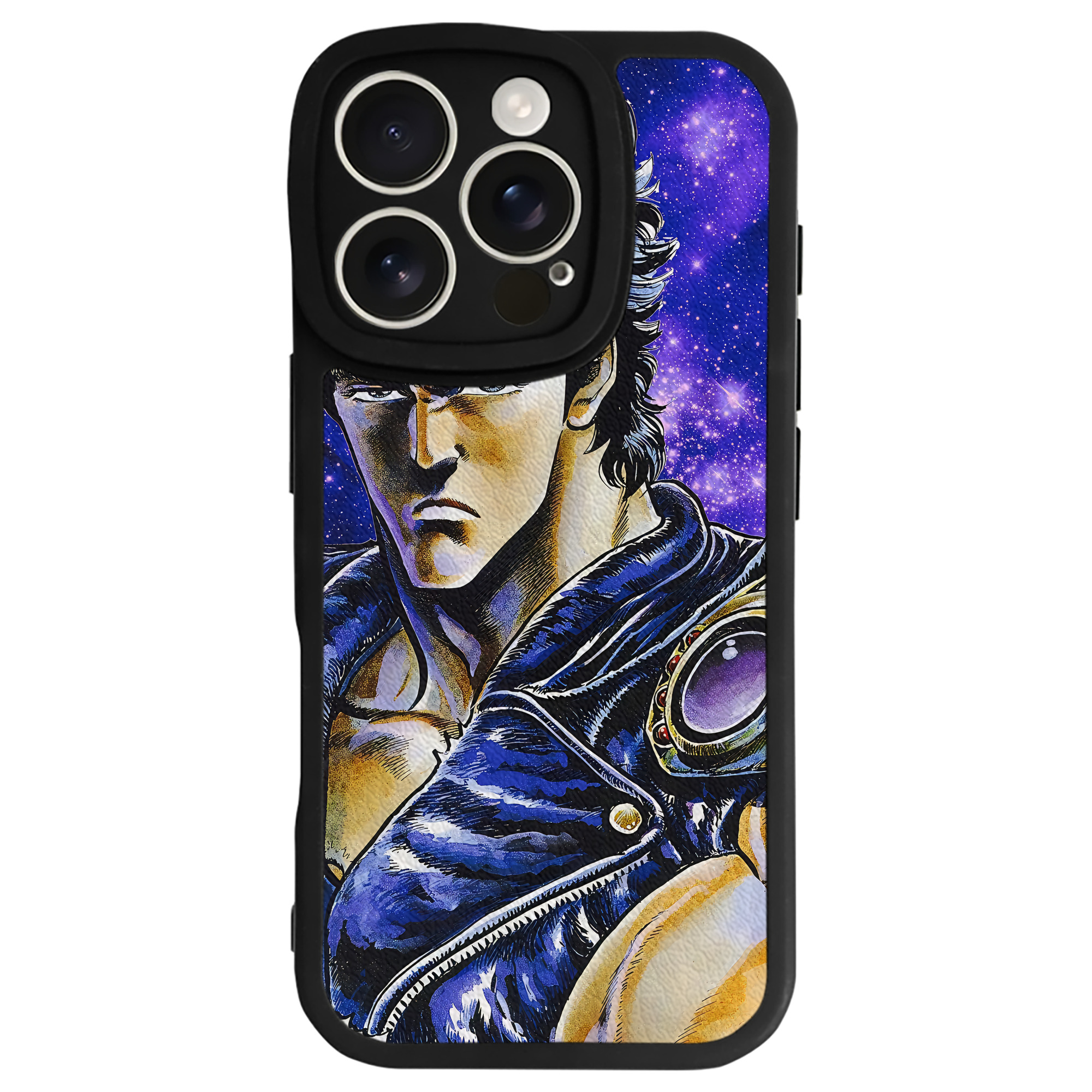 （画像用） 北斗の拳 Fist of the North Star 【iPhone 16シリーズ対応】シリコンスマホケース（レザー調） 材質：シリコン